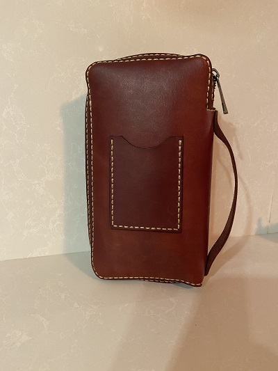 Telefon Koruyuculu Deri El Çantası – El Yapımı - Görsel 8