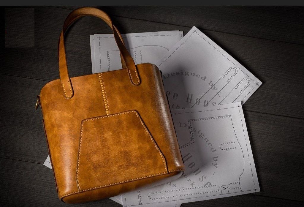 El Yapımı Hakiki Deri Tote Bag Kadın Çantası - Görsel 3