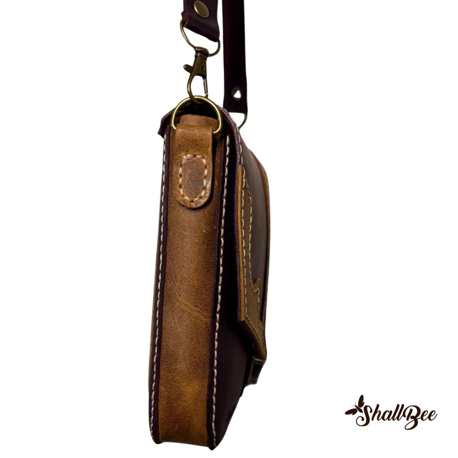 LEXY Mini El Yapımı Hakiki Deri Crossbody Çanta - Görsel 2