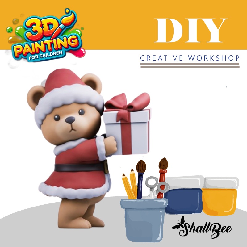 3D teddy bear boyama seti