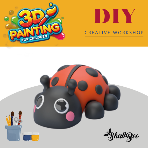 3D uğur böceği boyama seti