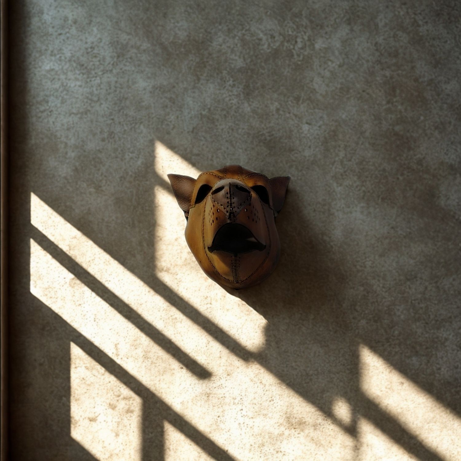 El Yapımı Deri Çoban Köpeği Maskesi – Doberman Esintili - Görsel 8