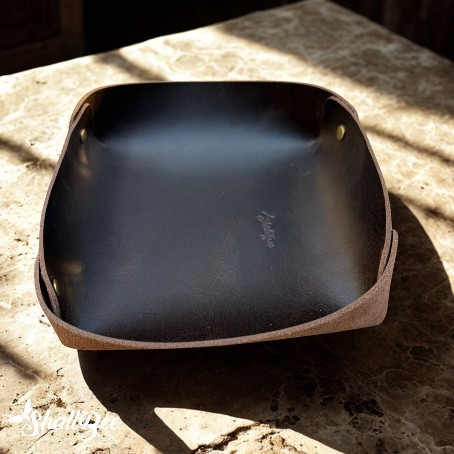 Hakiki Deri Valet Tray – Anahtarlık ve Aksesuar Düzenleyici - Görsel 3