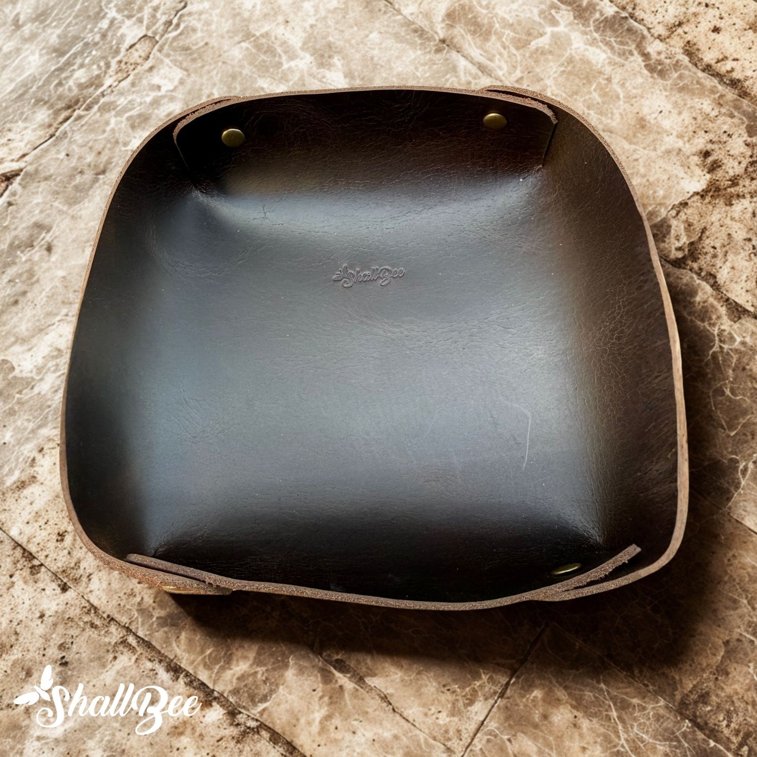Hakiki Deri Valet Tray – Anahtarlık ve Aksesuar Düzenleyici - Görsel 5
